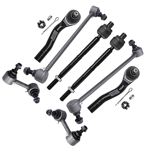 Image of Detroit Axle - FWD 14pc Front End Suspension Kit for 2012 2013 2014 Honda CR-V, Tie Rods Front and Rear Struts w /Coil Spring Sway Bars Rear Upper Control Arms Replacement Ready Struts Shocks Assembly