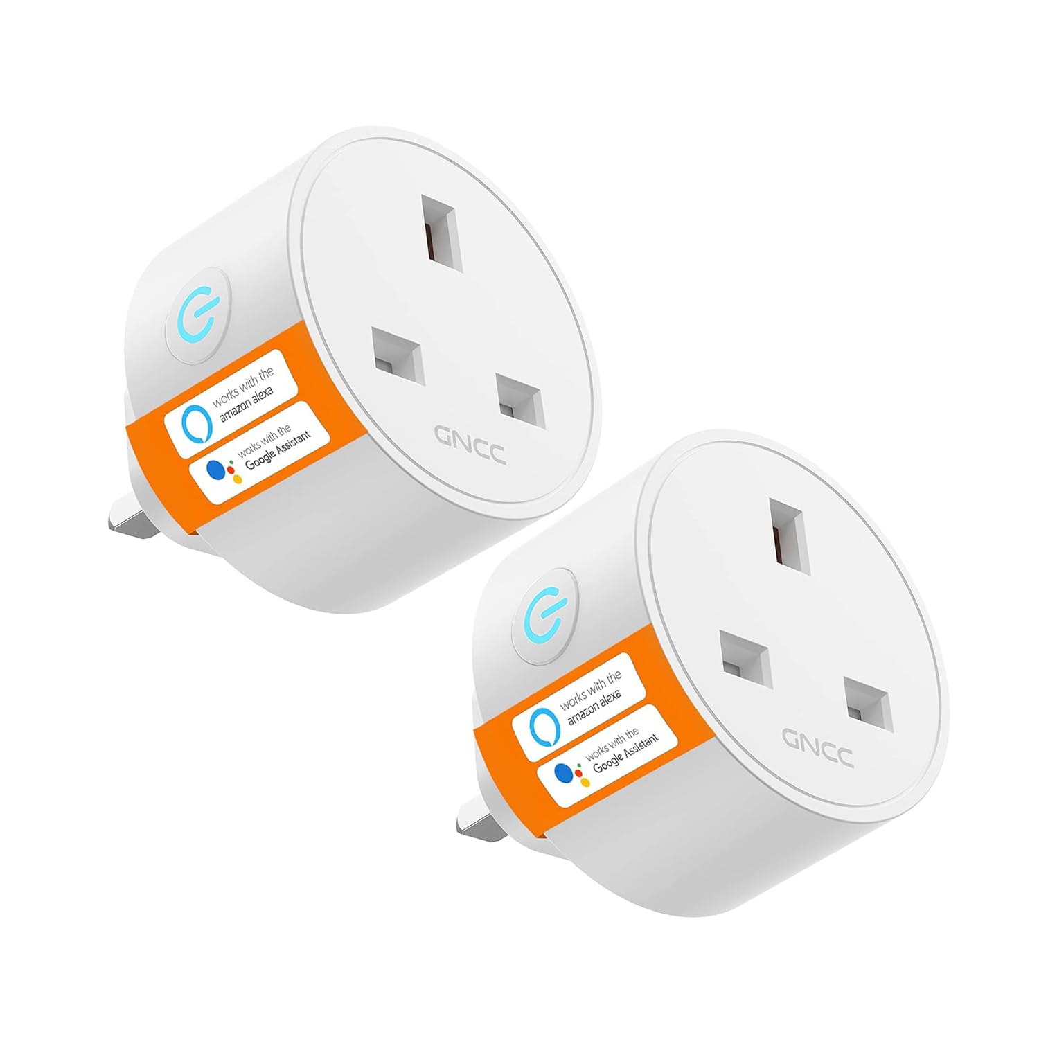 GNCC Smart Plug, 2 Pack WiFi Outlet Works with Alexa, Device Sharing and Timer, Remote Voice Control, 2.4G WiFi Only, 13A, No Hub Required