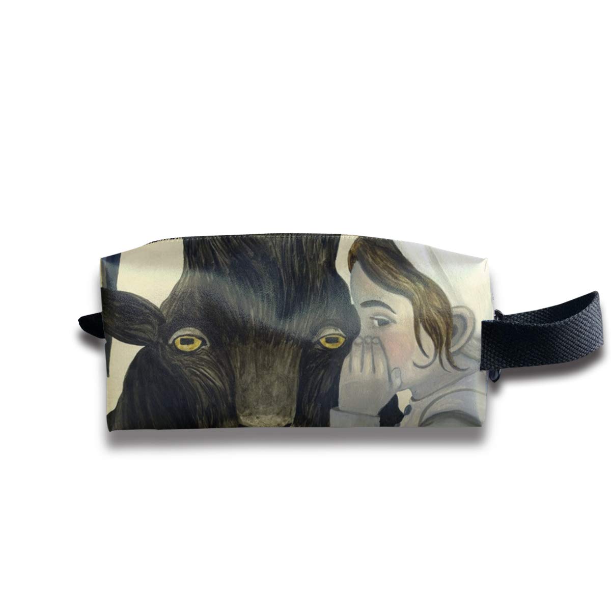 The Goat Whisperer Travel Toiletry Bag Cosmetic Make up Organizer for Women and Girls