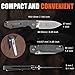 Vosteed Pocket Folding Knife, EDC Knife with 3.25 inch Sandvik 14C28N Steel Blade, Micarta Handle, Button Lock, Raccoon Series, Black