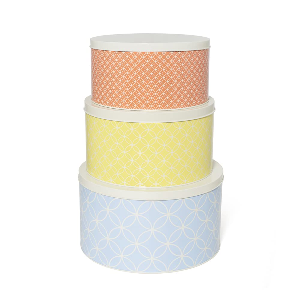 BlissHome Nadiya Hussain Cake & Biscuit Tins 3-Piece nesting set