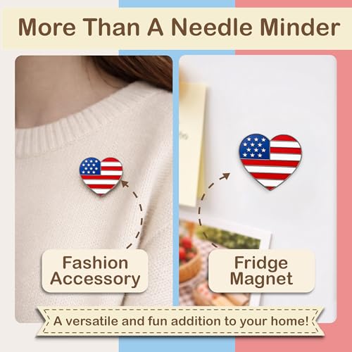 Image of Kraftex Magnetic Needle Minder. Needleminder for Embroidery & Sewing. Cute Needlepoint Accessories. Magnetic Needle Holder for Cross Stitch. Cute Magnet Pin Gift