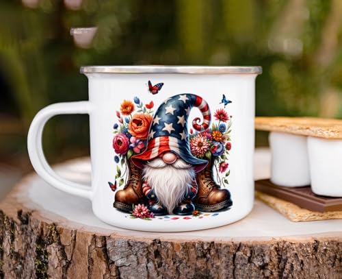 Taza de Camping Esmaltada Patriótica Loftipop 470 ml miniatura 4