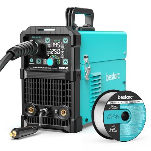 Image of bestarc MIG145 145Amps MIG/Lift TIG/Stick Welding Machine, 0.035" E71T-GS Gasless MIG Wire