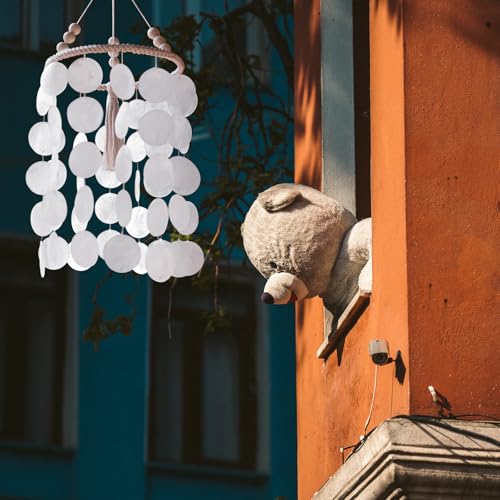 Remmdan CHIME221002 Capiz Shell Wind Chime, Wind Chimes For Outside, Windchimes Outdoors, Glass Wind Chimes, Seashell Wind Chimes cover