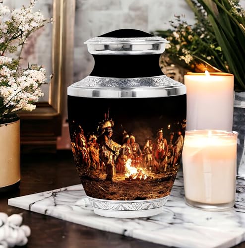 Image of Native American Urns for Ashes - Cremation Urns for Women - Companion Urn - Urns for Ashes Adult Female Mother - Urns for Human Ashes Adult Female (10 inch Pack of 1)
