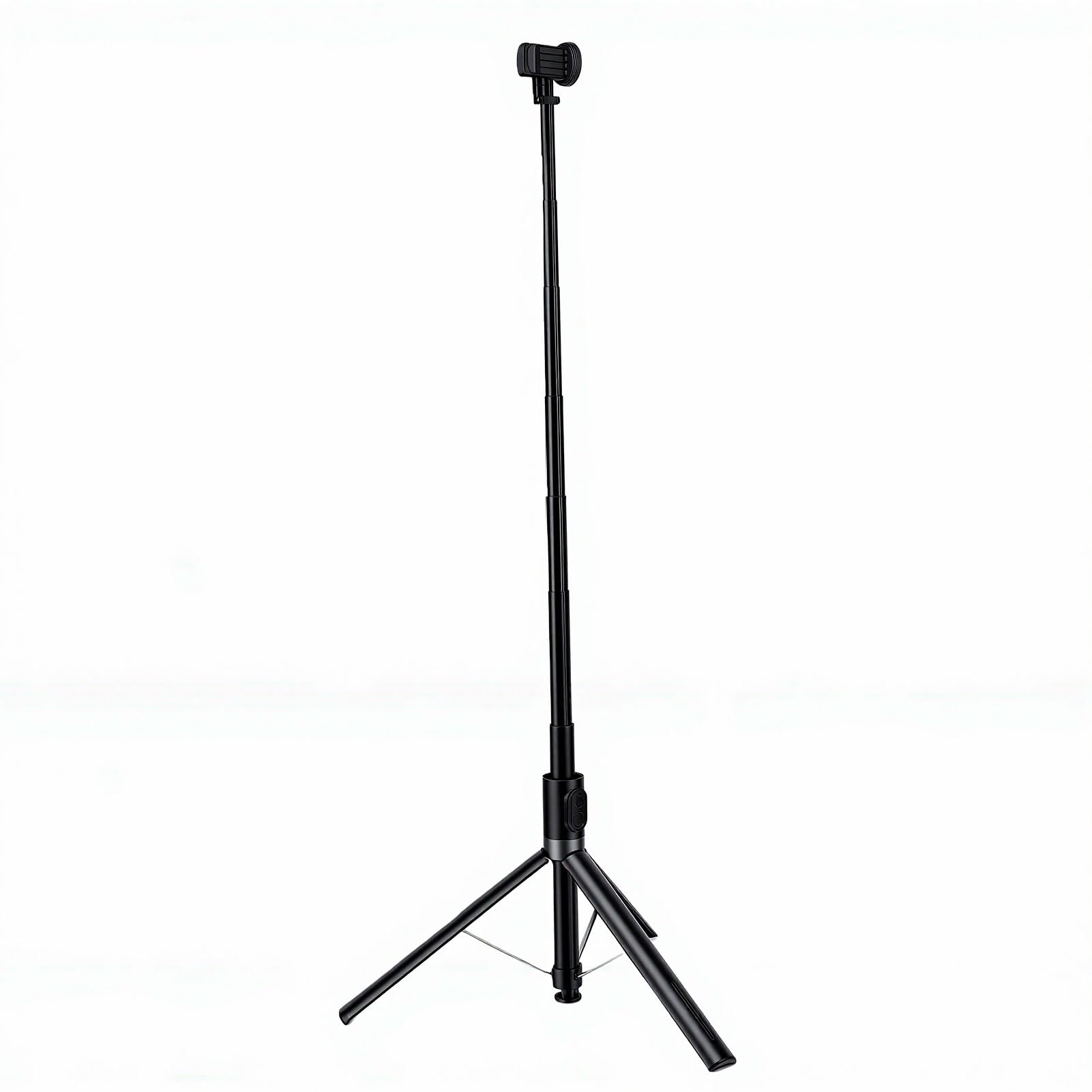 Cryfokt Treppiede per Telefono, Selfie Stick Allungabile da 170 Cm con Telecomando Bluetooth, Supporto per Treppiede in Metallo ABS per Registrazione Video, Fotografia, Supporto per Smartphone