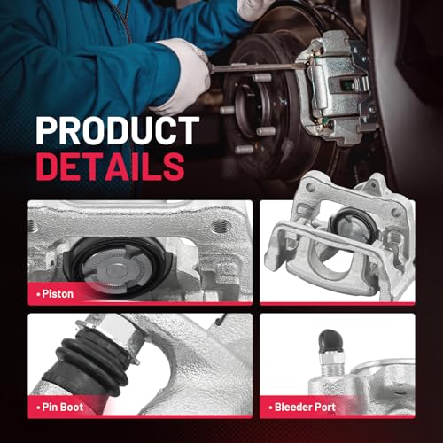Image of BDFHYK 19-B7434 19-B7435 Rear Disc Brake Caliper Assembly Compatible with Mazda 6 2016-2021 2.5L L4, GAS 2pcs