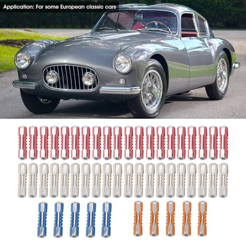 Image of KIMISS 50pcs Car Assortment Kit, Blade-Type Automotive 5A 8A 16A 25A Torpedo‑Shaped European Set Suitable for European Classic Cars