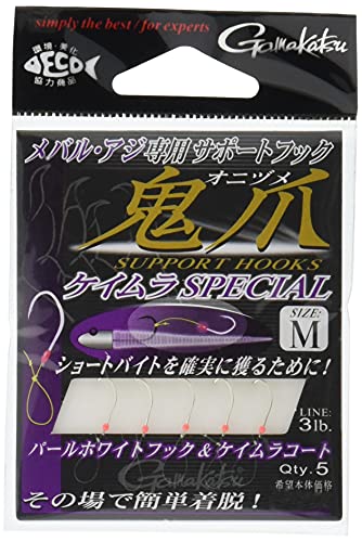 Gamakatsu 68321 Assist Hooks, Support Hook, Demon Claw, Keimura Special M, 5 Pieces