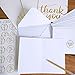 Supla 102 Sets Gold Foil Thank You Cards Bulk with Envelopes Stickers Thank You Notes 3 Designs Blank Thank You Note Cards Greeting Cards 4