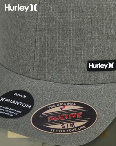 Image of Hurley Mens Trucker Hat - Curved Brim H2O Dri Summer Fitted Baseball Cap for Men with Mesh Back