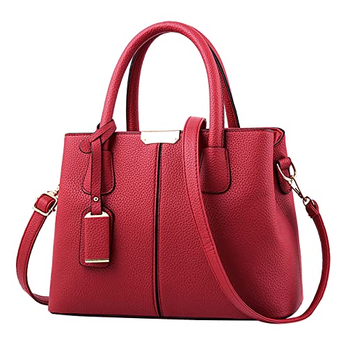 Bolso de mano para mujer, amplio, de moda, para mujer, bolso de mano, bolso de mano, bolso de mano, bolsa de pañales, bolsa de mano, para bebé, bebé, Pascua, para niños, vino, Talla única