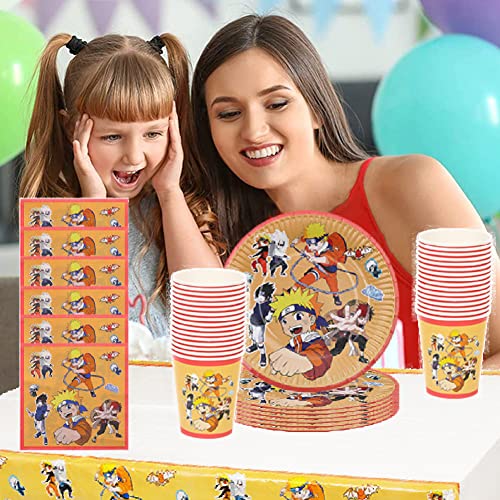 49PCS N-aruto Compleanno Stoviglie-Set Festa di