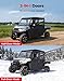 KEMIMOTO 2-IN-1 Convertible UTV Doors with Vented Window, Compatible with Polaris Ranger Crew XP 1000 2018-2025, Removable PC Upper Windows & PP Lower Door Panels (4-Door Set)