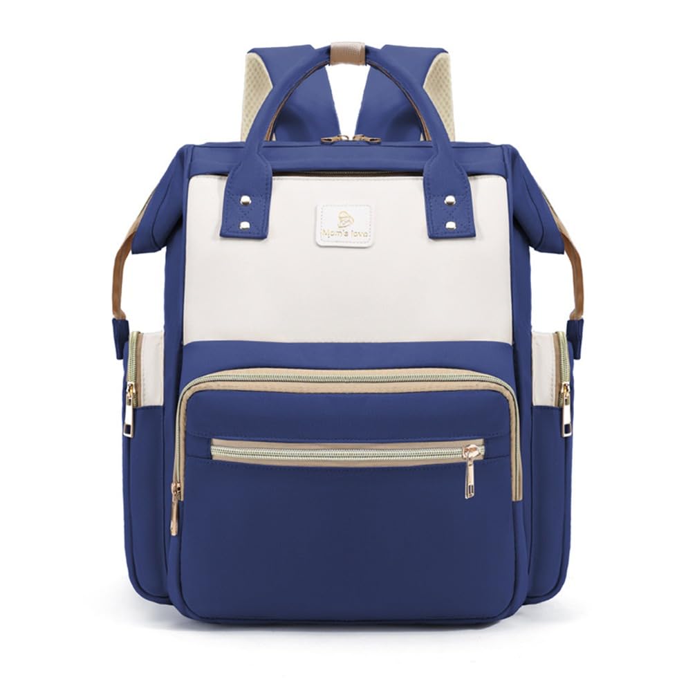 Image of Winnies Diaper Bag Backpack for Moms Multi-Functional Maternity Nappy Bags with Insulated Bottle Holders, Wide-Open Main Compartment & Multiple Pockets