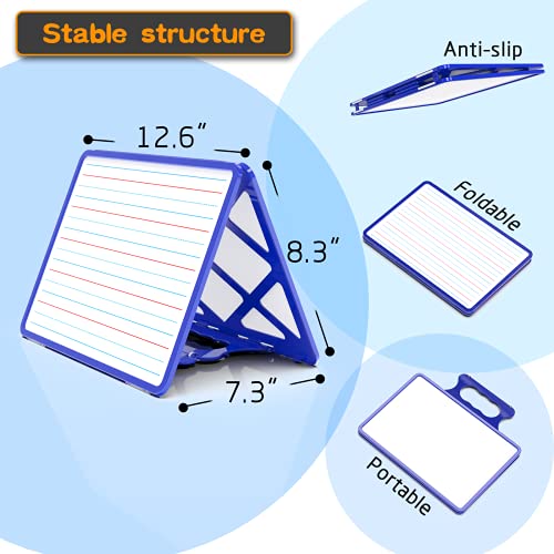Small Dry Erase White Board With Stand, Double Sided Dry Erase Board For Kids, Foldable Small White Board Portable Mini Whiteboard With Lines & Holder For Home School Office #TOP2