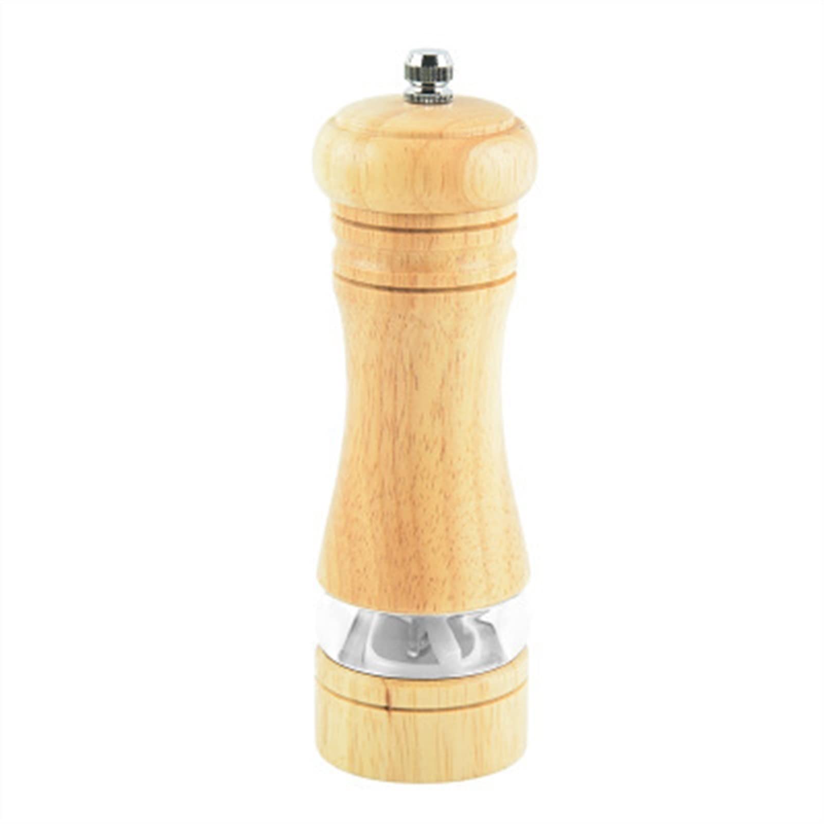 Młynek do pieprzu i soli, Zestaw młynka do soli i pieprzu z ceramicznym rdzeniem mielącym, ręcznym, akrylowym drewnianym, 15x4,5cm(A)
