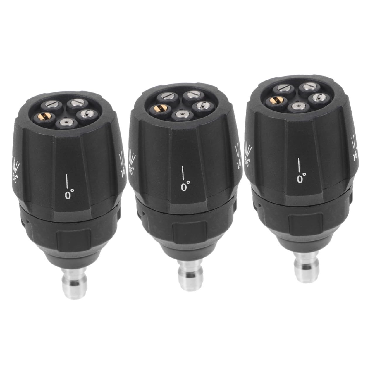 BESPORTBLE 3 Piezas Boquilla De Lavado De Alta Presión Boquillas De Lavado a Presión Boquilla De Lavado a Presión Boquilla De Lavado De Autos Filtrar Boquilla para Lavadoras Black El Plastico