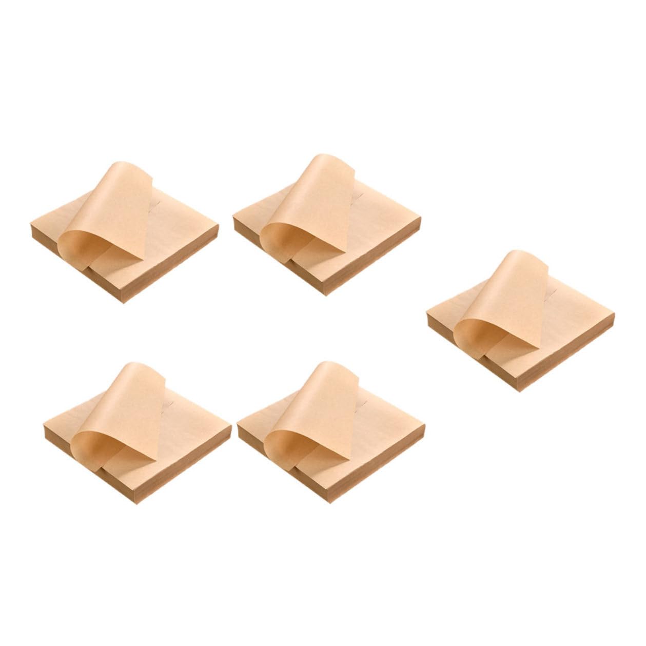 Gadpiparty Tapis Résistant à L'huile en Papier Kraft Naturel 500 Feuilles Antiadhésif Compact pour Cuisson et Apéritifs en Style Américain