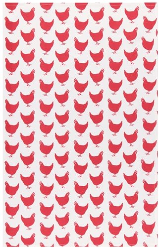 Image of Now Designs, Towels Tea Flour Red, 2 Count