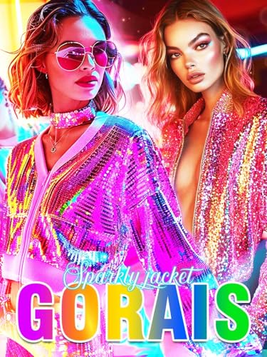 GORAIS Sequin Blazer Sparkly Long Sleeves Jacket Glitter Crop Coat for Women3