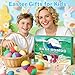 Bath Bombs for Kids with Toys Inside - 24 Pack Kid Bath Bombs with Glow in The Dark Surprise Toys Inside, Easter Gifts for Kids Girls Boys, Easter Basket Stuffers, Organic Bubble Bath Fizzy