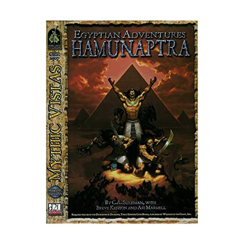 Egyptian Adventures Hamunaptra livre de jeu de rôle Mythic Vistas
