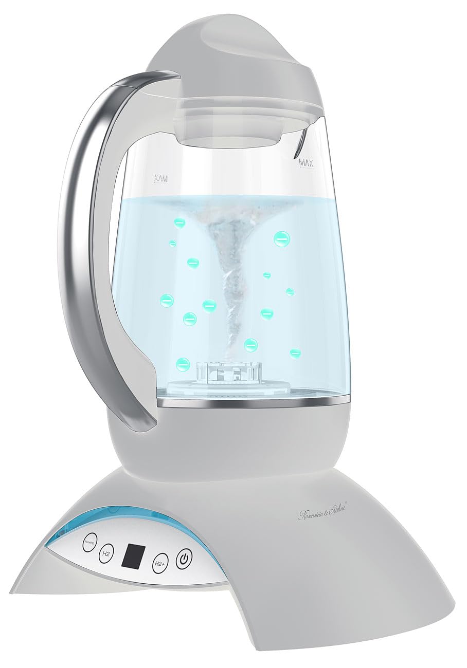 Rosenstein & Söhne Wasserstoff-Ionisator 2 Liter LCD-Display 2 Stufen Wasseraufbereitung
