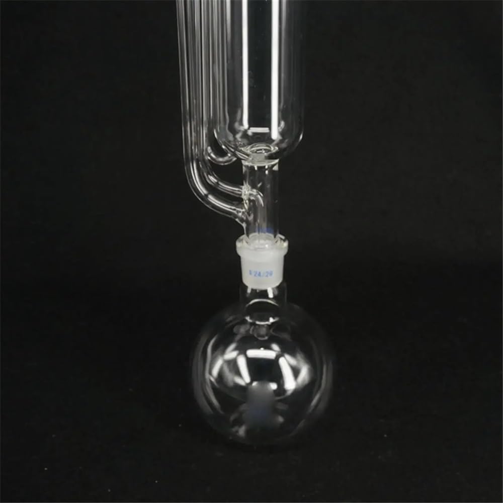 Strumenti da laboratorio e attrezzature Capacità 500 ml Vetro Superiore 50 mm Inferiore 24 mm Apparecchio di estrazione con condensatore Vetreria da laboratorio