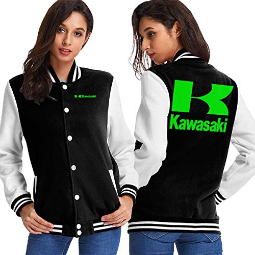 Womans Kawasaki Racing Bikes JDM ATV Ninja Jacket Black