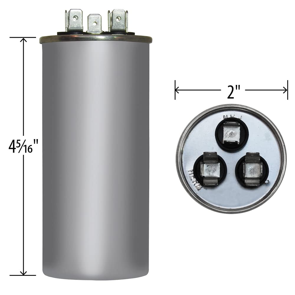 35/7.5MFD 440VAC Round, SF Capacitor - SFCAP35D75440R