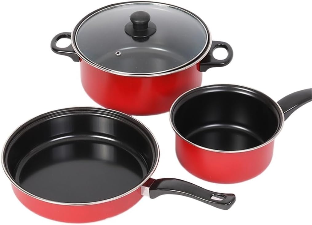 HJZSZX 15 ピース セラミック 鍋とフライパンセット ノンスティック