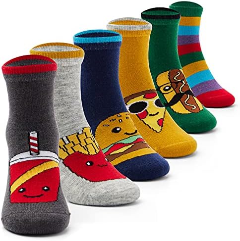 Boys Wool Socks Kids Thick Winter Socks Thermal Crew Socks for Boys 6 Pairs