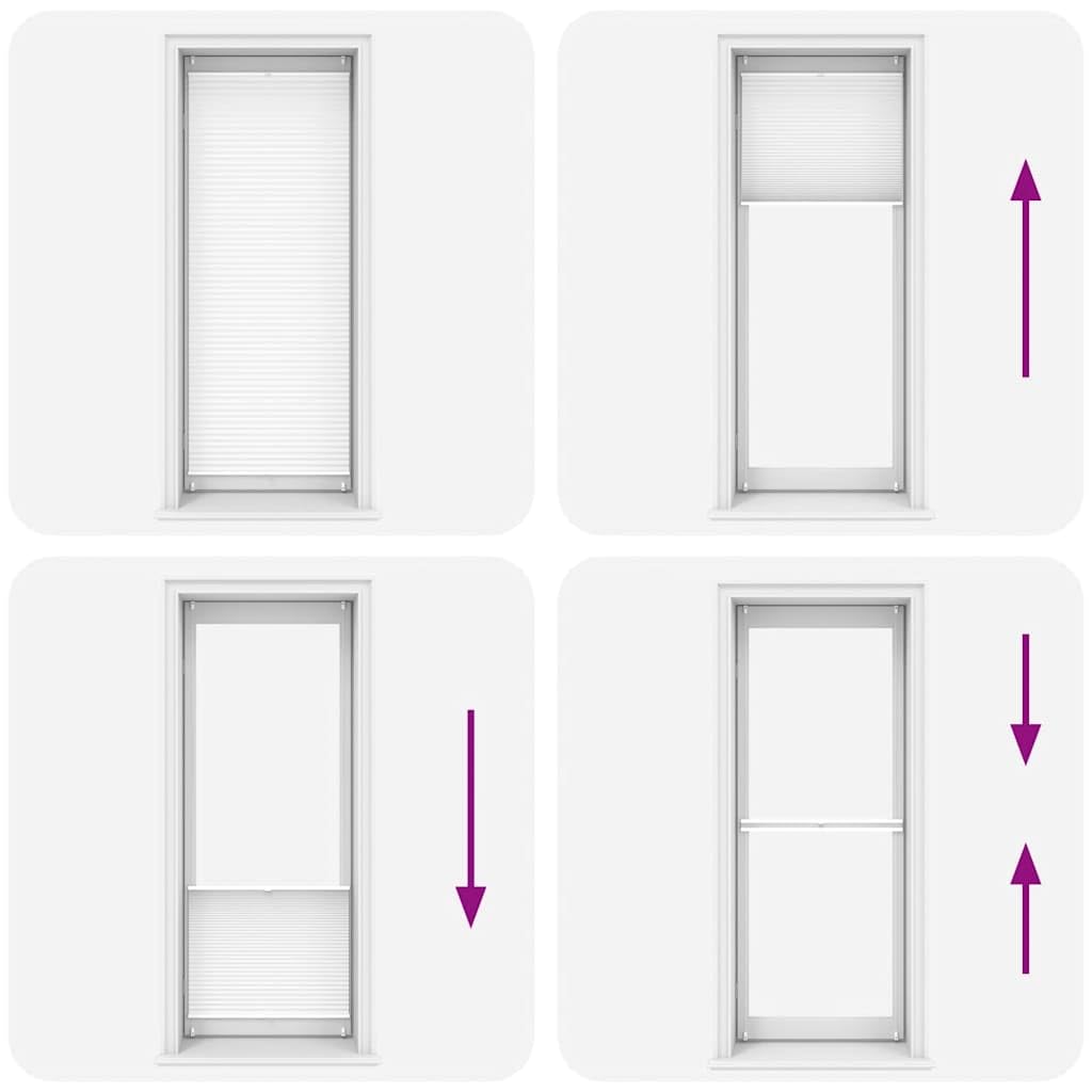 Verdunklungsplissee 90×200 cm Weiß, Jalousie mit Klemmfix Befestigung, Blickdichtes Rollo für Fenster, Balkon- und Dachfenster, Lichtdurchlässig und Abdunkelnd für Wohn- und Schlafzimmer