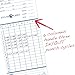 Pyramid Time Systems - Authentic Time Cards (42415) for Pyramid Models 2500, 2500K1, 2600 and 2650 Aligning Time Clocks, Double Sided Time Sheets (3.38 x 7.44 in) - 100 Time Cards - Blue/Green