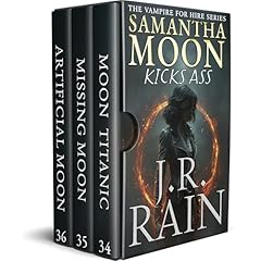 Samantha Moon Kicks Ass Audiolibro Por J.R. Rain arte de portada