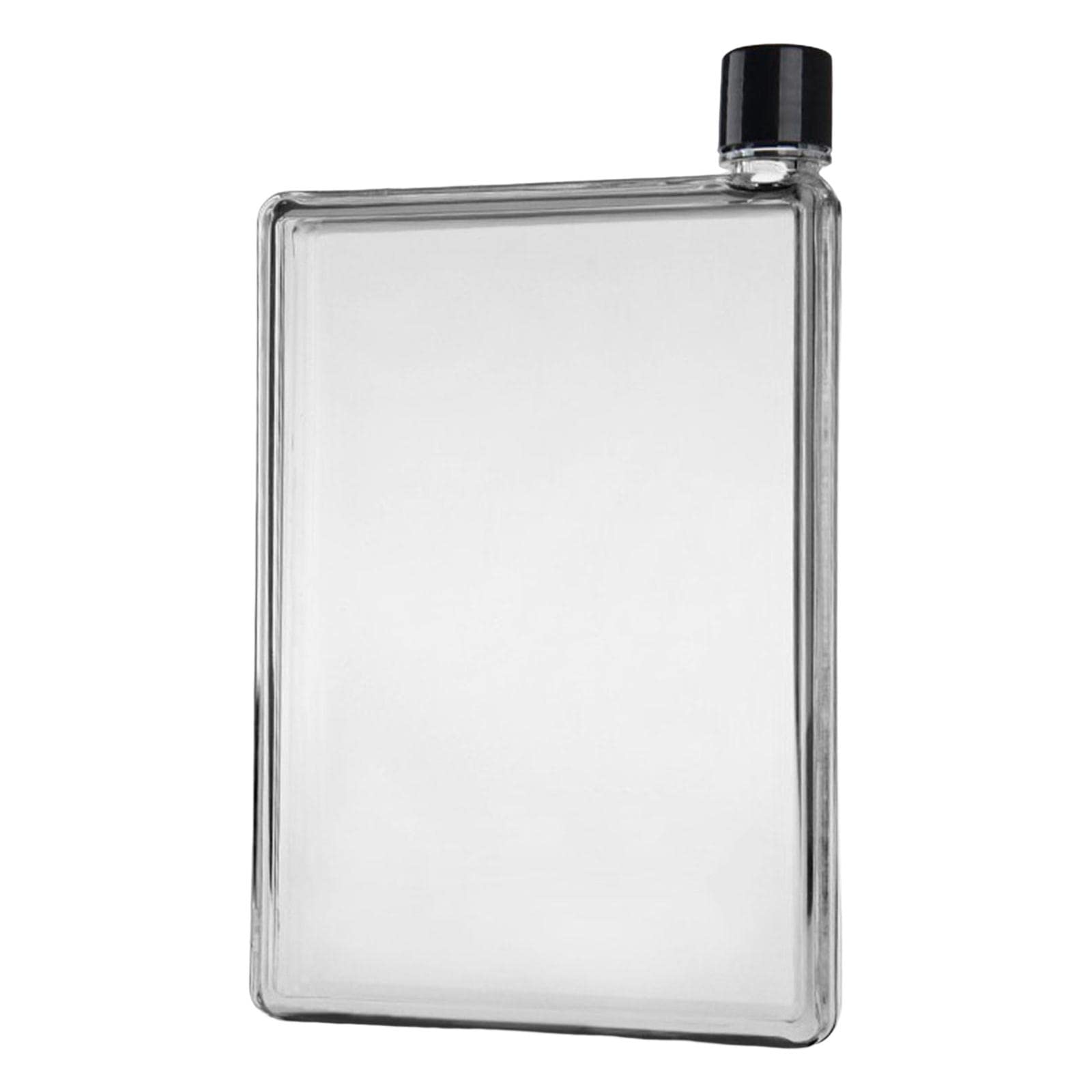 ATORSE™ Flat Water Bottle Leakproof Transparent Body for Camping Sports 350ml-picture-14