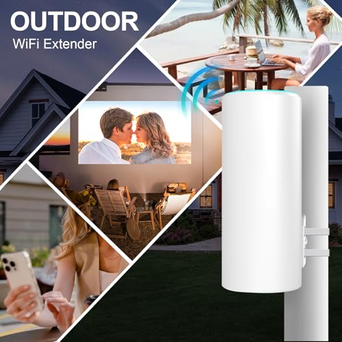 AC1200 Outdoor WiFi Extender, 2-Minute Quick Pairing, Dual-Band,AP&Repeater,Up to 85 m,65 Devices, One Ethernet Port (RJ45),Home Signal Booster - Image 7