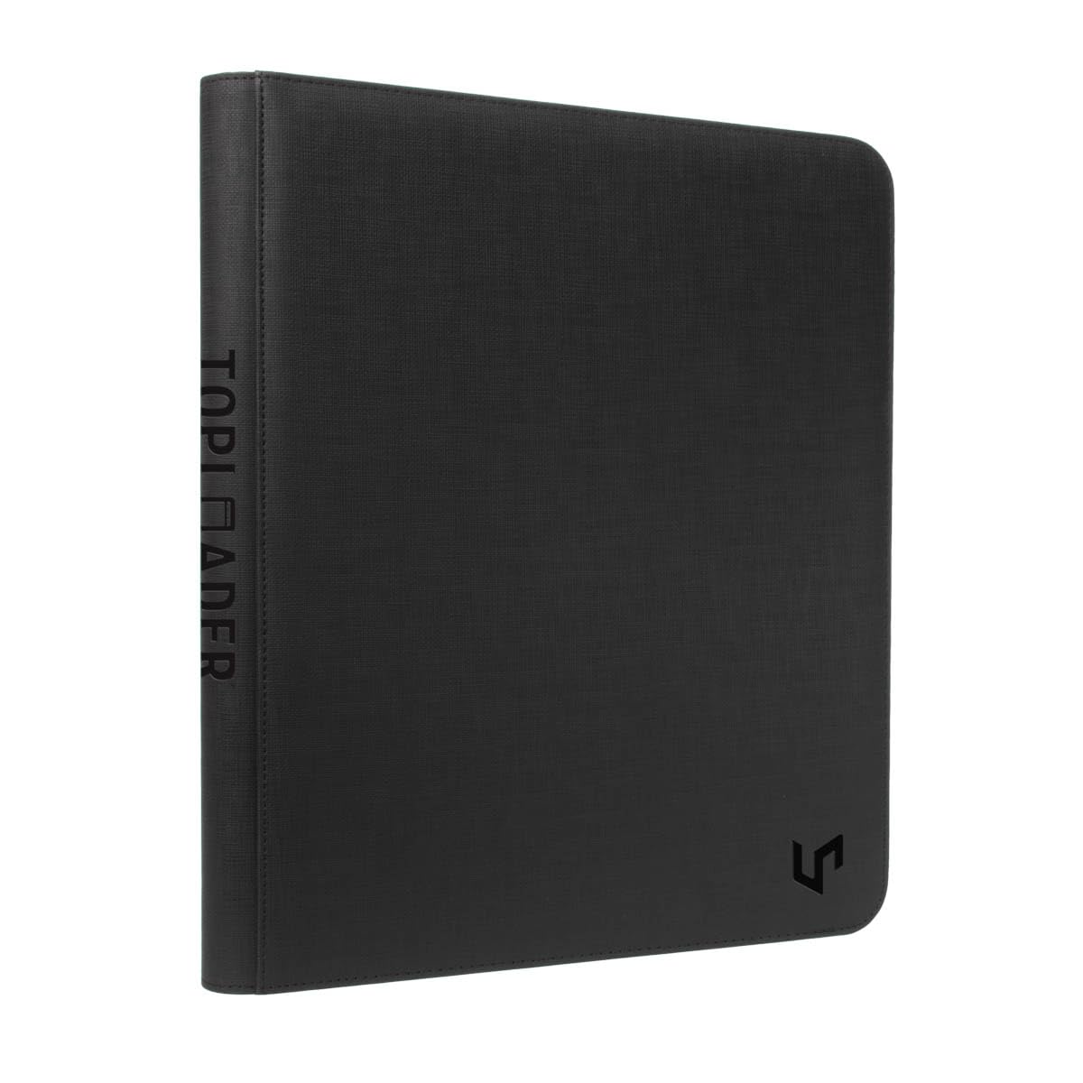 Zippered 9-Pocket Toploader Premium Pro Binder: Black