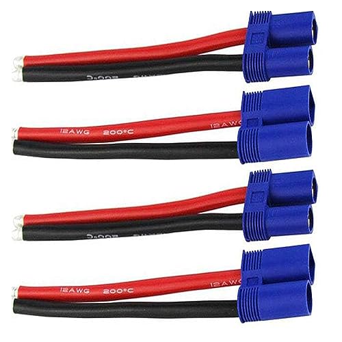 2 pares adaptador conector EC5 macho y hembra con cable miniatura 1
