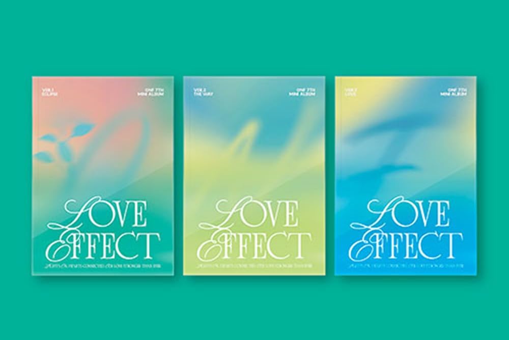 ONF LOVE EFFECT 7th mini album CD + fotoksiążka + książka z tekstami + naklejkami + fotokarda + 4-cięte zdjęcie+certyfikat miłosny + karta informacyjna + składany plakat na opakowaniu + pieczęć
