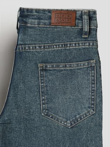Image of Urbano Juniors Boy's Loose Baggy Fit Washed Denim Jeans Stretchable