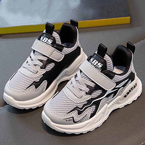 Betadog Girls Glitter Sneakers Lightweight Kids Tennis Shoes Kids Athletic Shoes Youth Girls Slip-On Athletic Sneakers (Grey-4, 13)4