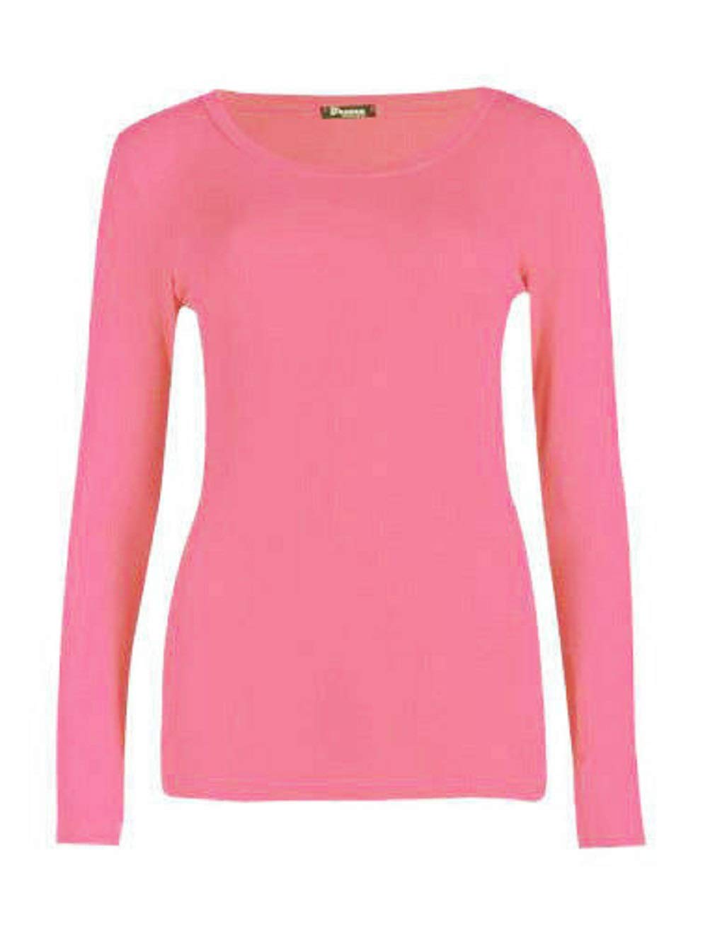 Metluq M0d4 Coral Children Long Sleeve Top Kids School Plain Neon Tee Tops T-Shirt 2-13 Years (, 2-3 Years)