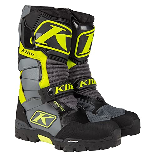 KLIM Men's Havoc GTX BOA Snowbike Boots Size 12 - Castlerock - Hi-Vis
