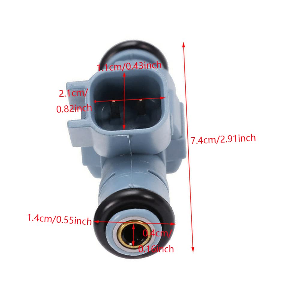 Riloer 8PCS Injecteurs de Carburant Compatible avec Jeep Grand Cherokee 4.7L V8 2001-2007 Compatible avec Dodge Ram 1500 Dakota Durango 4.7 Remplacer 28015584 822-11149 0280155849