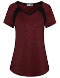 MISS FORTUNE Yoga Shirt for Women Loose, Workout Tops Quick Dry Sports Tops Short Sleeve Exercise...