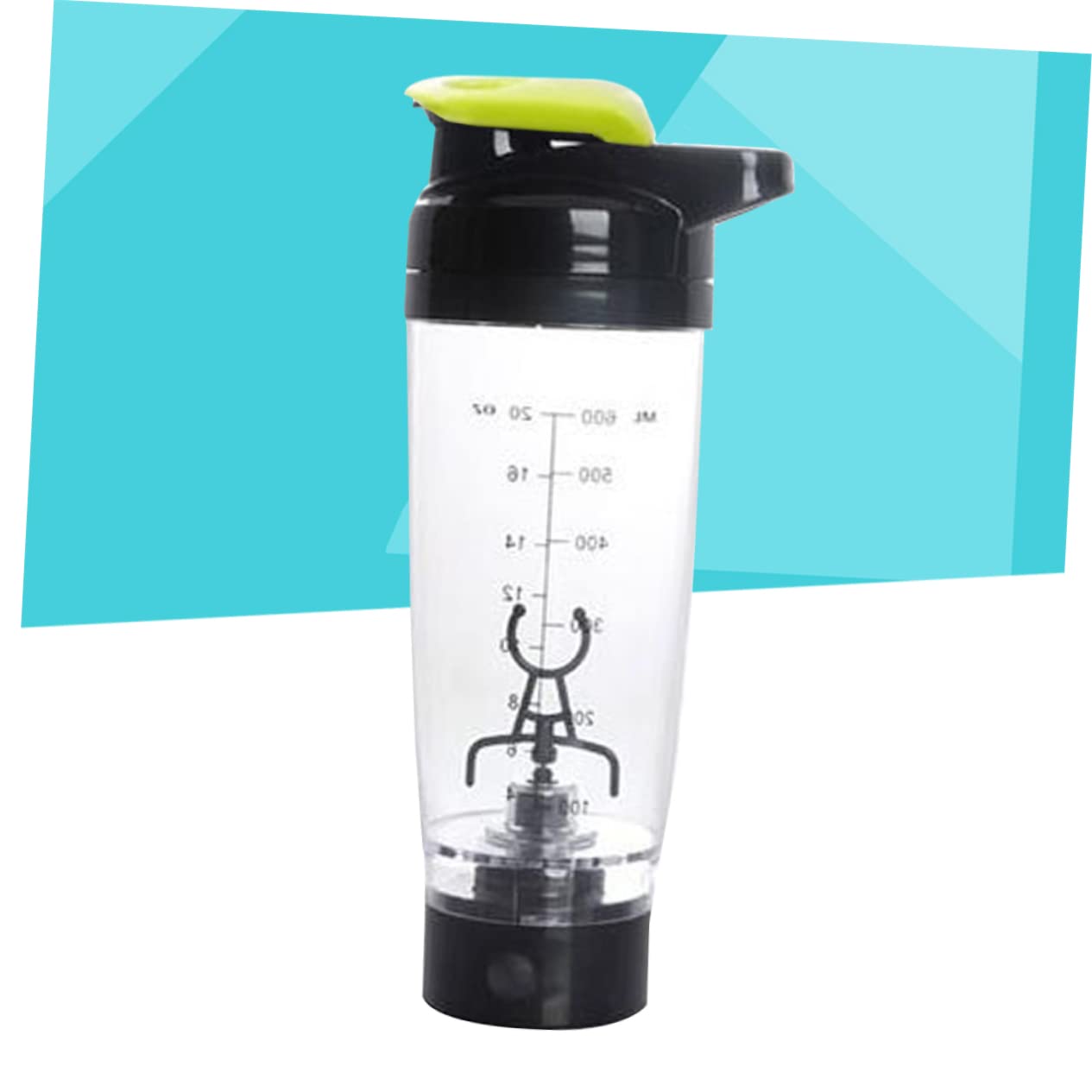 SHOWERORO Borraccia Shaker Elettrica Mixer Portatile Per Proteine Con Mischiatura Automatica Facile Da Batteria Verde