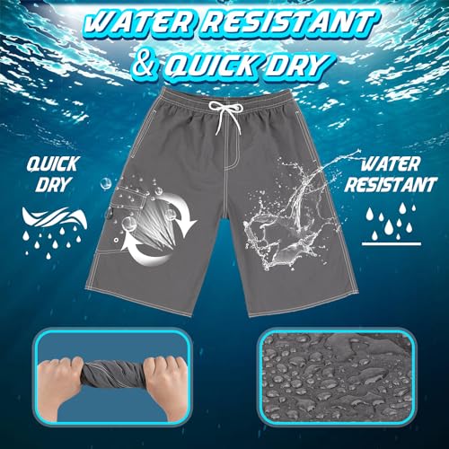 Image of Mens Swimming Trunks Swim Trunks Quick Dry Swim Shorts with Mesh Lining Funny Swimwear Bathing Suits